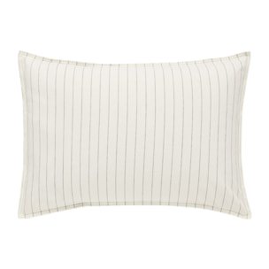 Taie d'oreiller unie en flanelle de coton, ÉQUILIBRE, Beige
