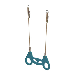 Trapèze à anneaux bleu pour portiques de 1,90 à 2,50 m