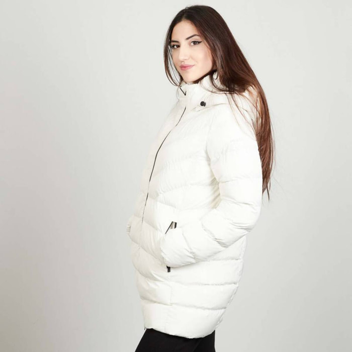 Abrigos Mujer de la marca GEOX  modelo W SPHERICA HOOD JKT BLANCO