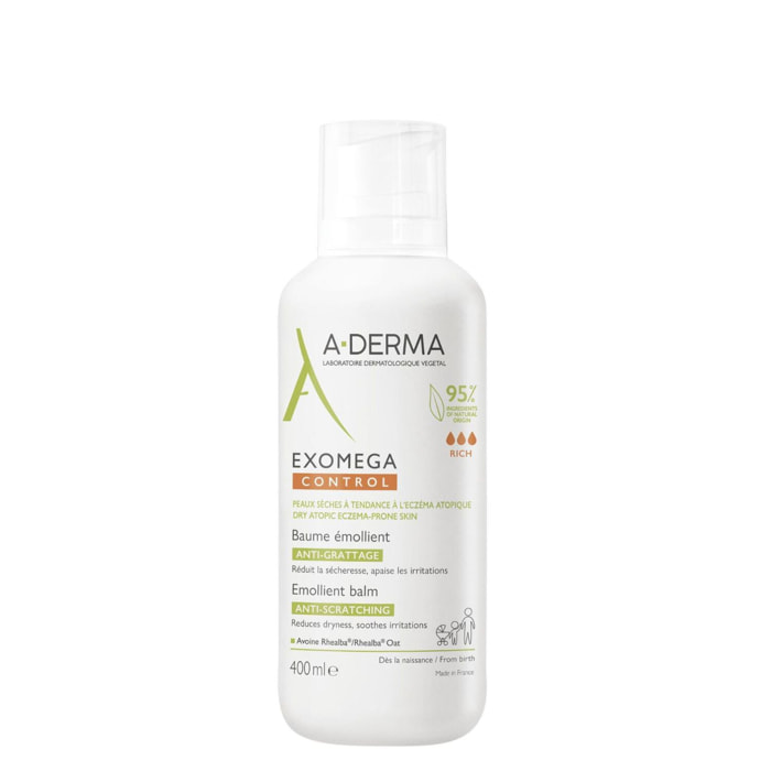 Exomega Control - Baume Emollient Anti-Grattage 400 ml