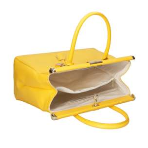 Borsa a mano da donna - Modello Aleria - Vera pelle - 35.0 x 26.0 x 16.0 cm