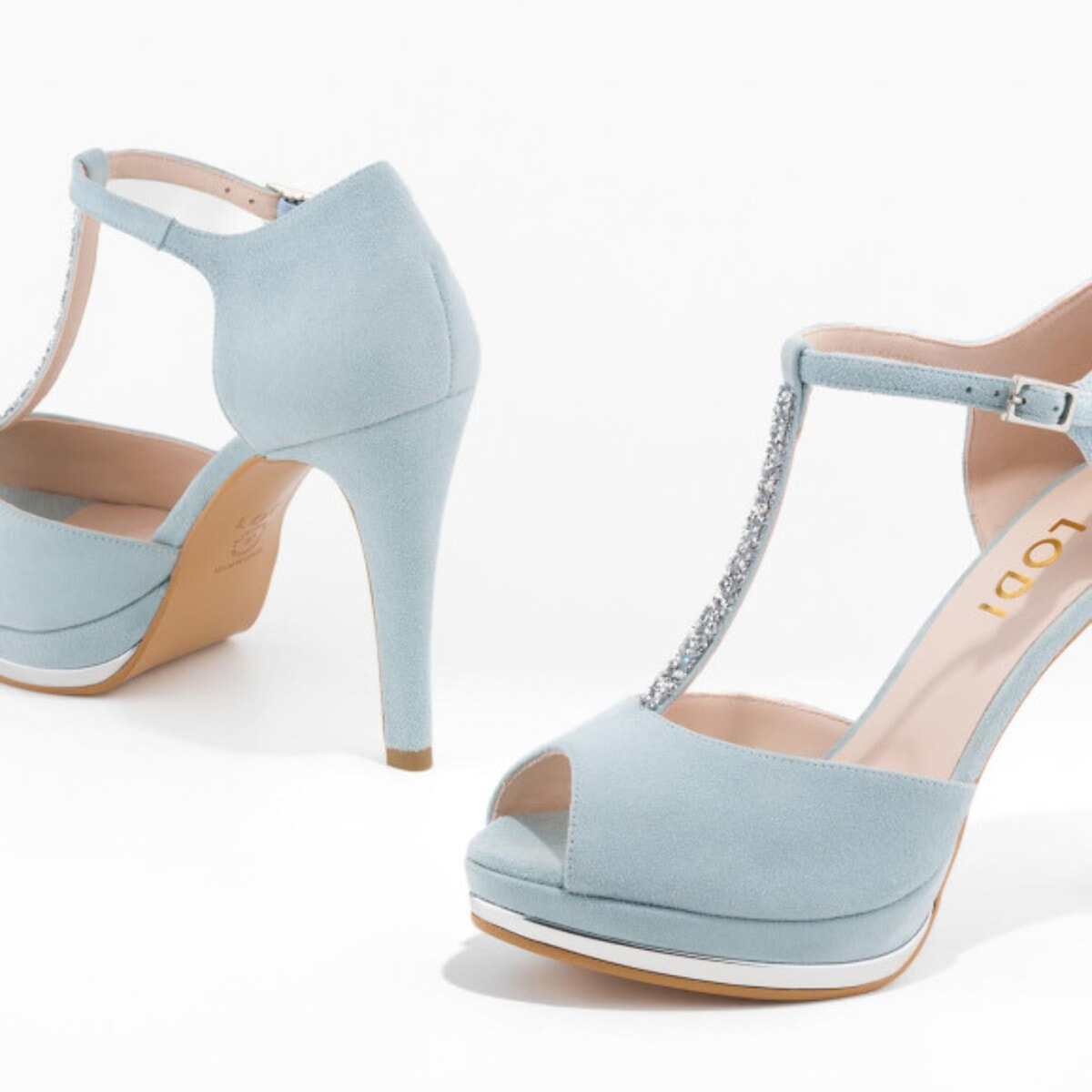 SANDALIAS DE NOVIA AZULES PAULI