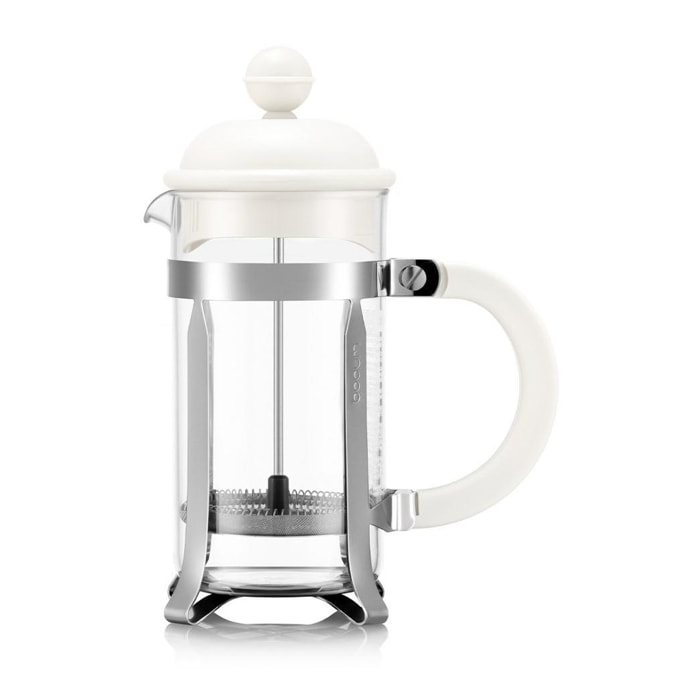 CAFFETTIERA: Cafetière à piston avec couvercle en plastique, 3 tasses, 0.35 l, acier inox 0.35 L