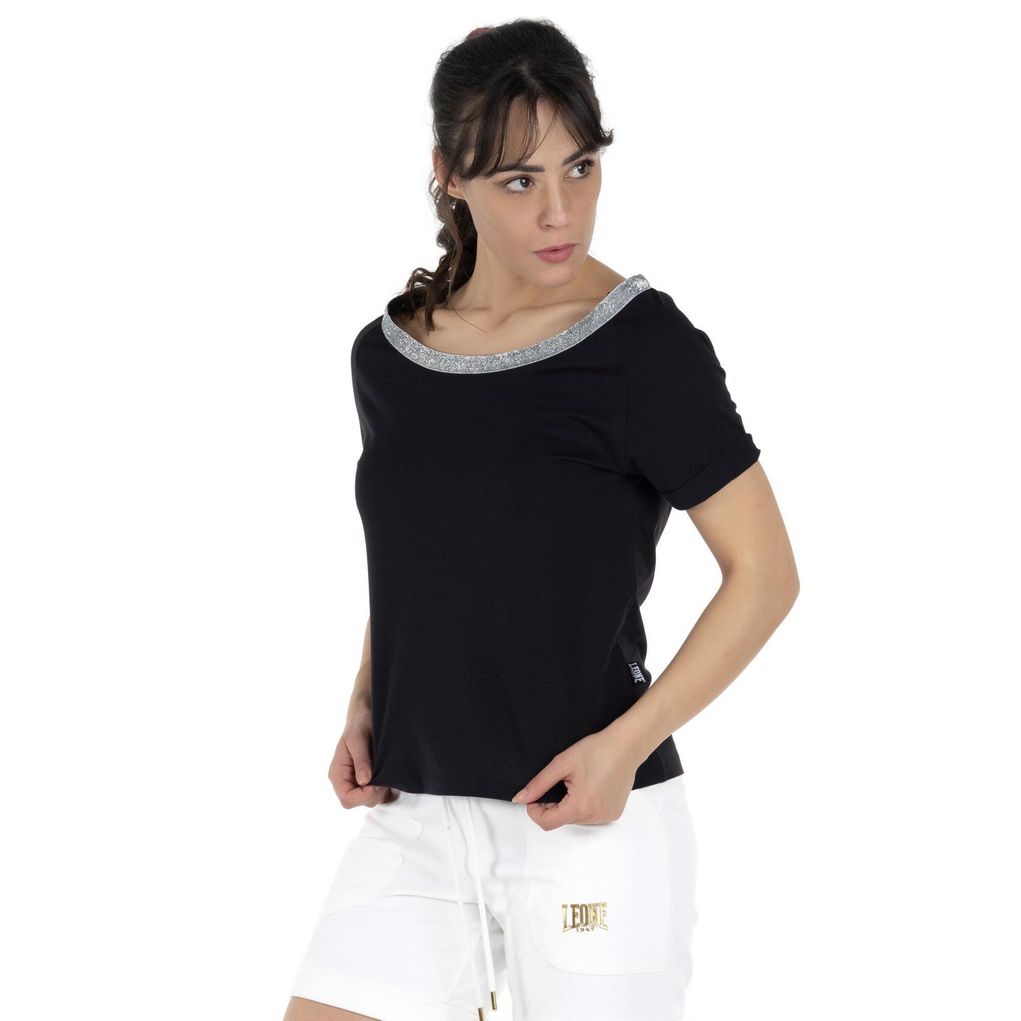 T-shirt cropped a maniche corte da donna Precious