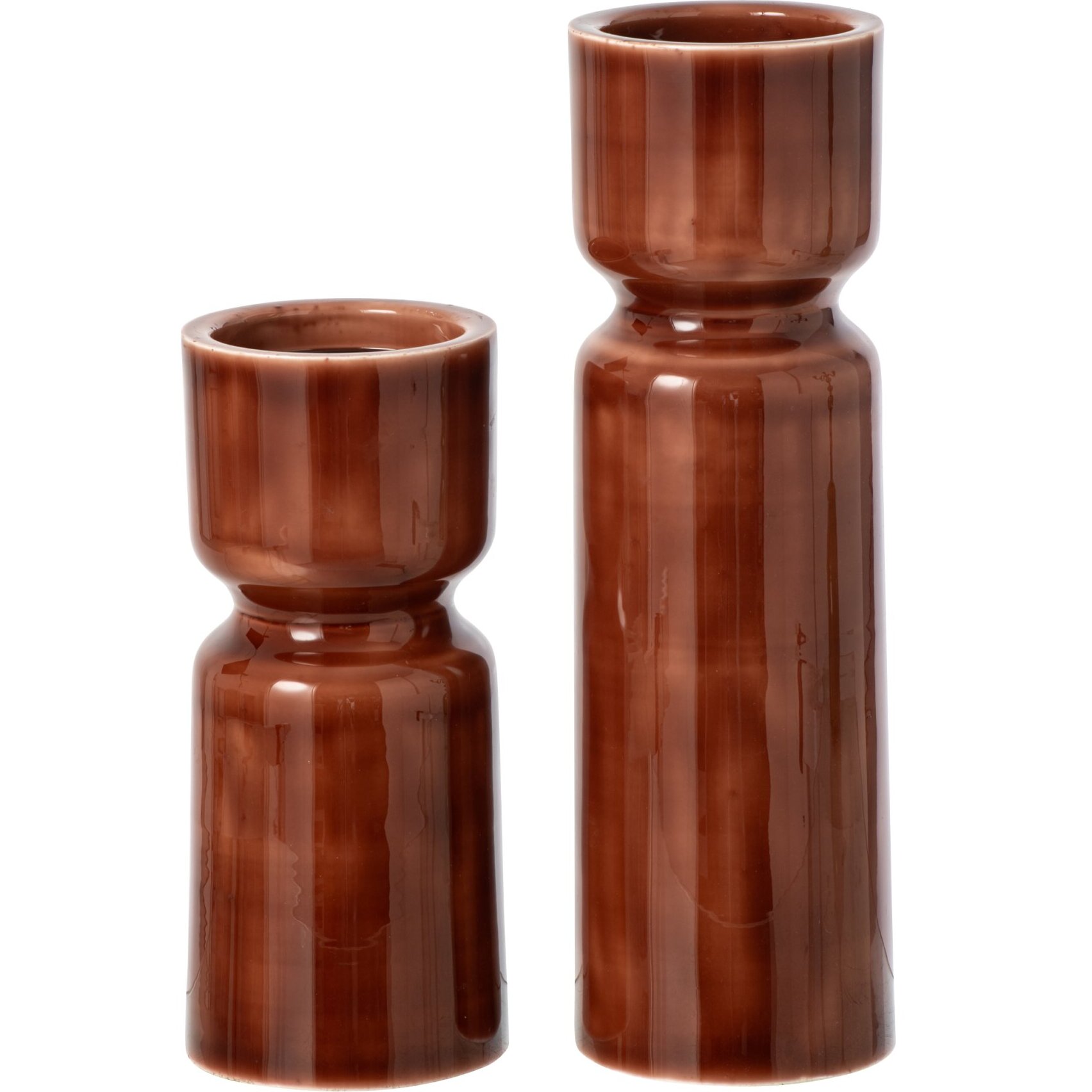 J-Line 2 chandeliers - fer - marron