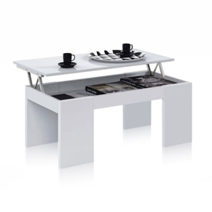 Mesa de centro elevable Calex Blanco