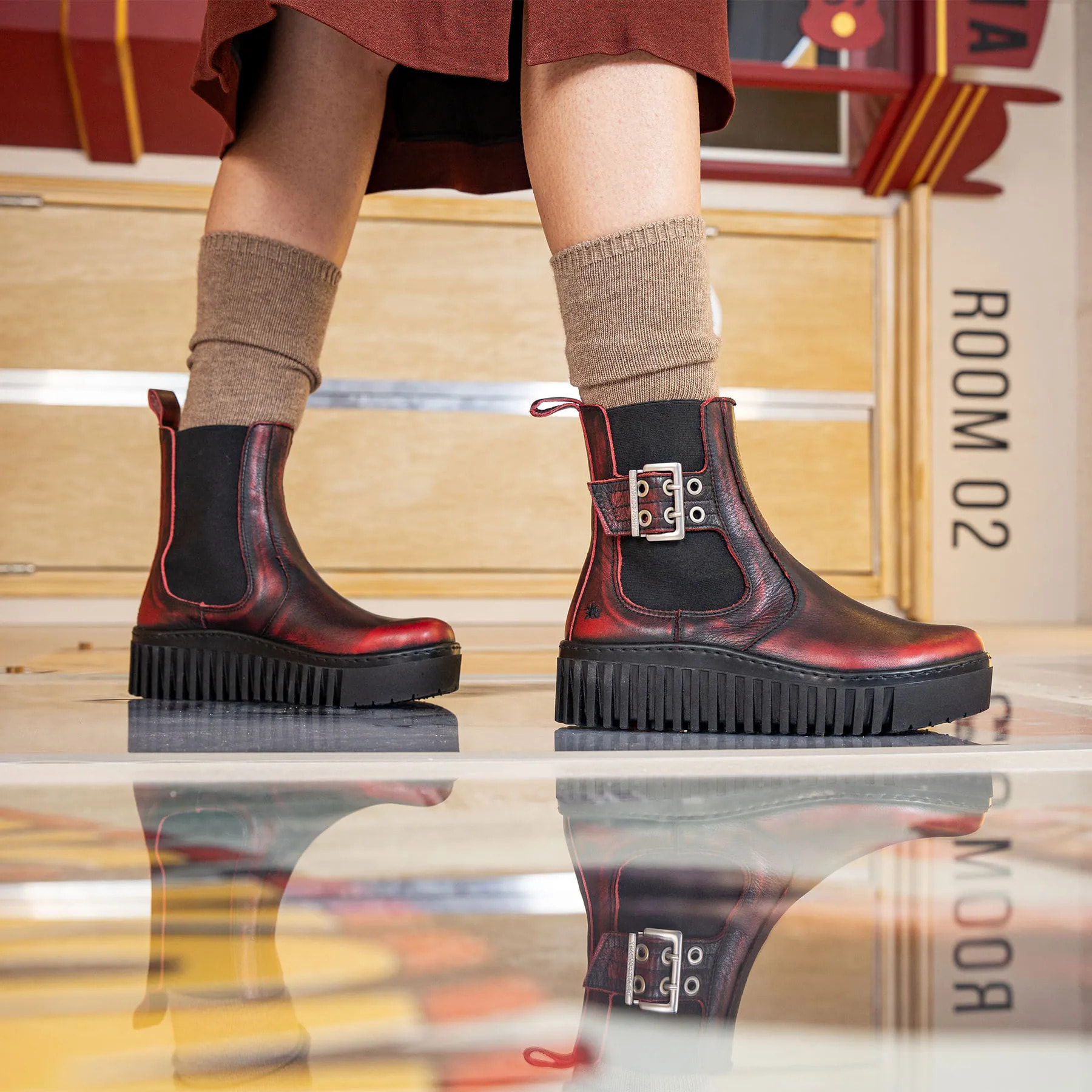 Botines 1516 ROMA CUERO/BRIGHTON color Cuero