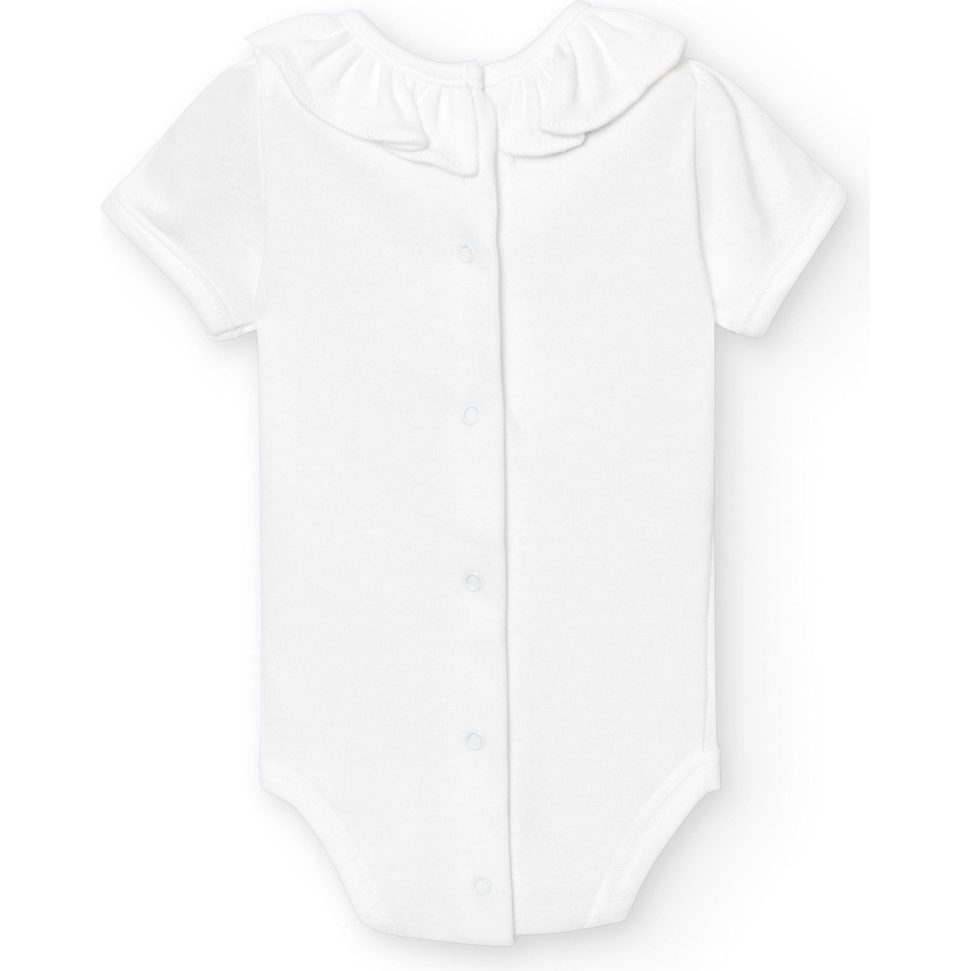 Body bebé manga corta cuello volante