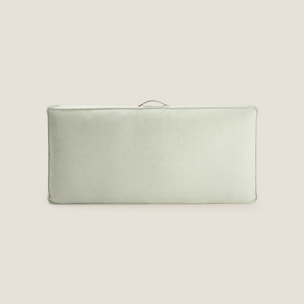 Funda de cojín chill out textura entramada Trichi color verde Algodón