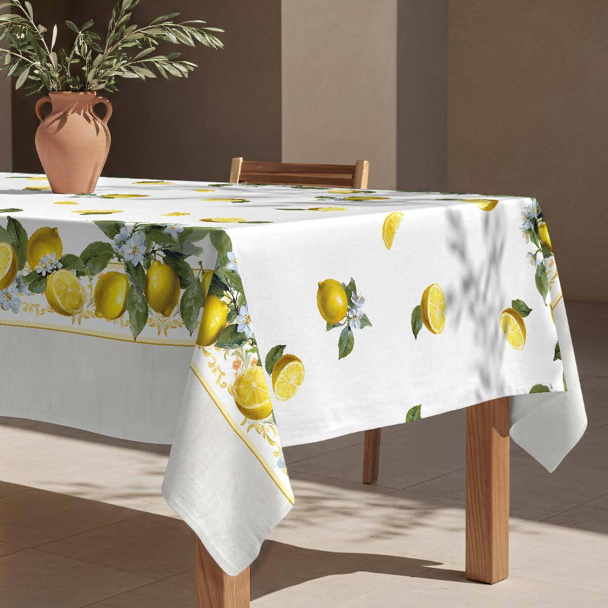 Mantel antimanchas Limons - 100% algodón -