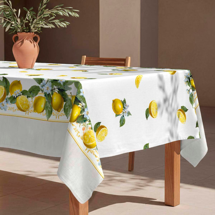 Mantel antimanchas Limons - 100% algodón -