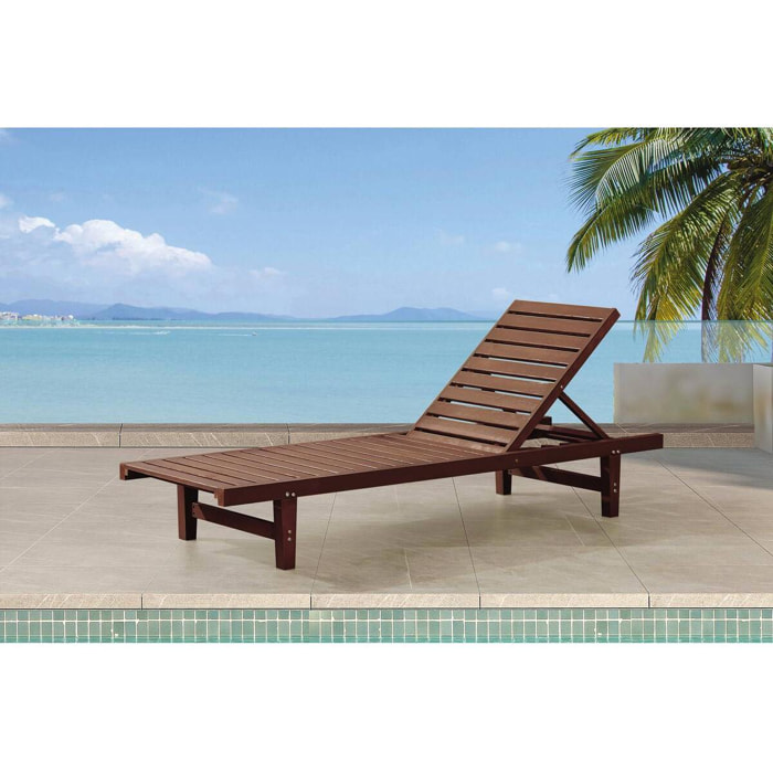 Bain de Soleil en bois ''Rawai'' - Marron