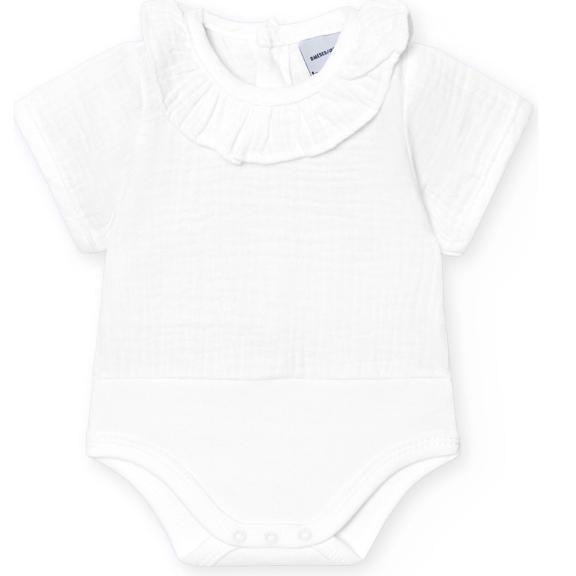 Body bebé manga corta cuello bambula