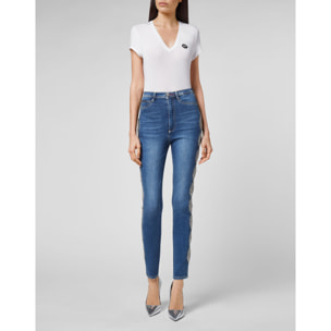 PHILIPP PLEIN Jegging de cintura alta