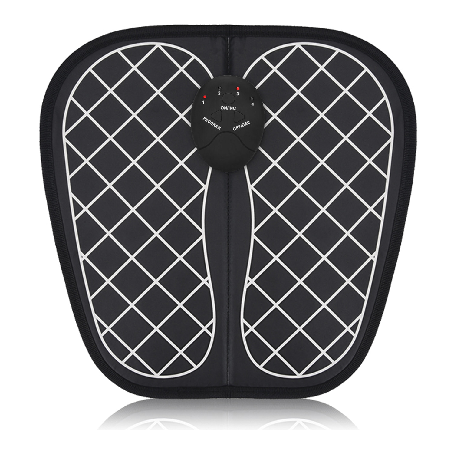 Stimolatore per piedi portatile EMS, con batteria ricaricabile. Massaggiatore per migliorare la circolazione dei piedi.