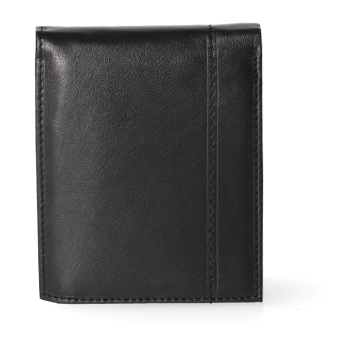 Portafoglio da uomo in vera pelle - Modello False - Casual - 12.5 x 10.0 x 2.0 cm