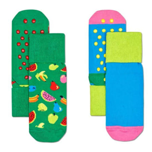 Calcetines pack-2 kids fruit anti slip