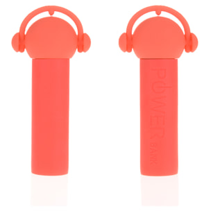 DAM BATTERIA PORTATILEMUSICA 3200 mAh. 3x2x12 cm. colore rosso