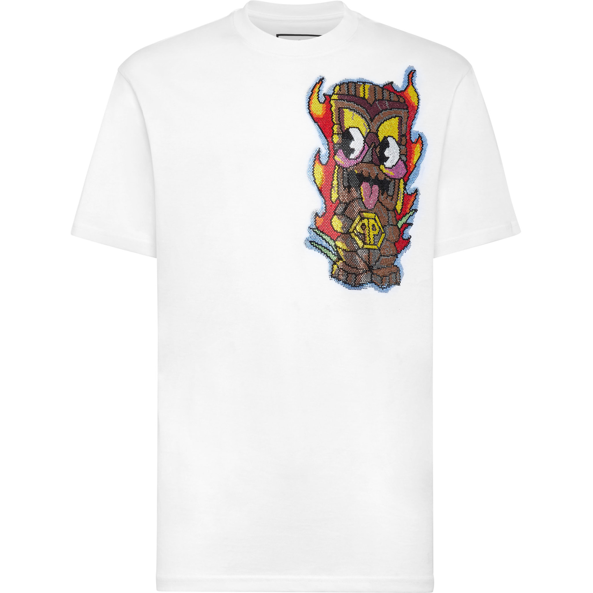 PHILIPP PLEIN Camiseta de cuello redondo y manga corta HAWAII