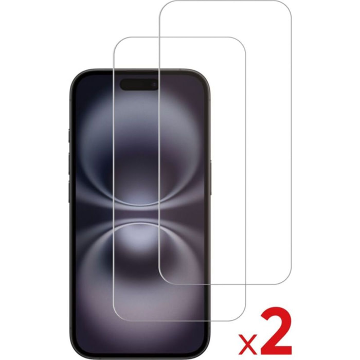 Protège écran ESSENTIELB iPhone 16pro/17/17pro verre trempé X2