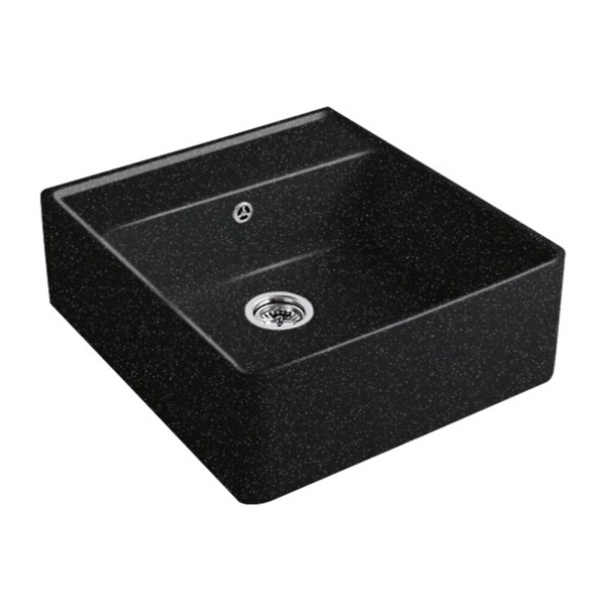 Evier timbre office Tradition Chromite CeramicPlus avec vidage manuel