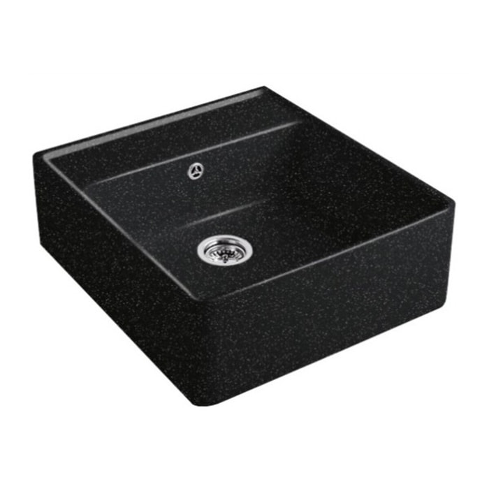 Evier timbre office Tradition Chromite CeramicPlus avec vidage manuel