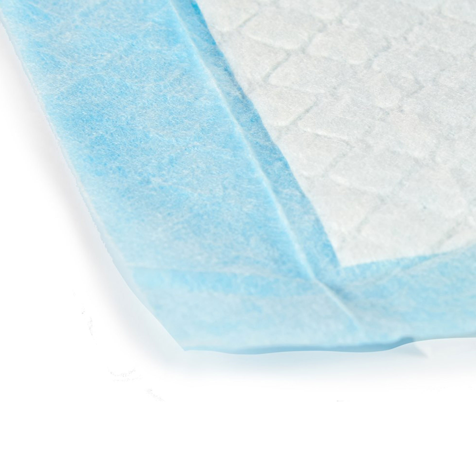 Well home 10u empapadores desechables con adhesivo super absorbentes blanco y azul