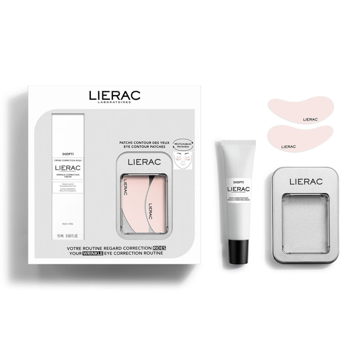Diopti - Coffret Crème Correction Rides 15 ml + Patchs Yeux