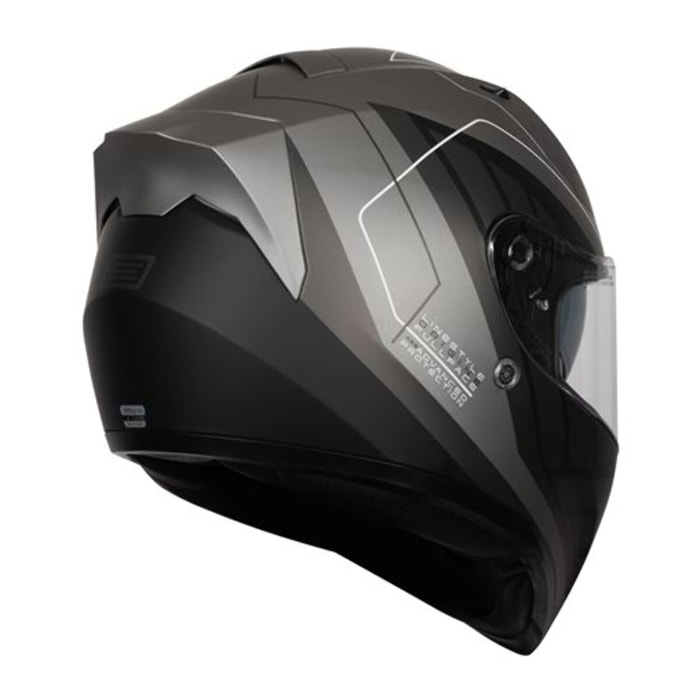 CASCO ORIGINE STRADA LINESTYLE FLUO YELLOW BLACK MATT (ECE22.06)