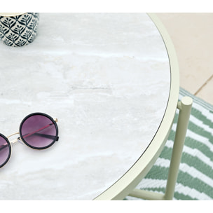 Salon de jardin en acier - 4 places - ANTIBES