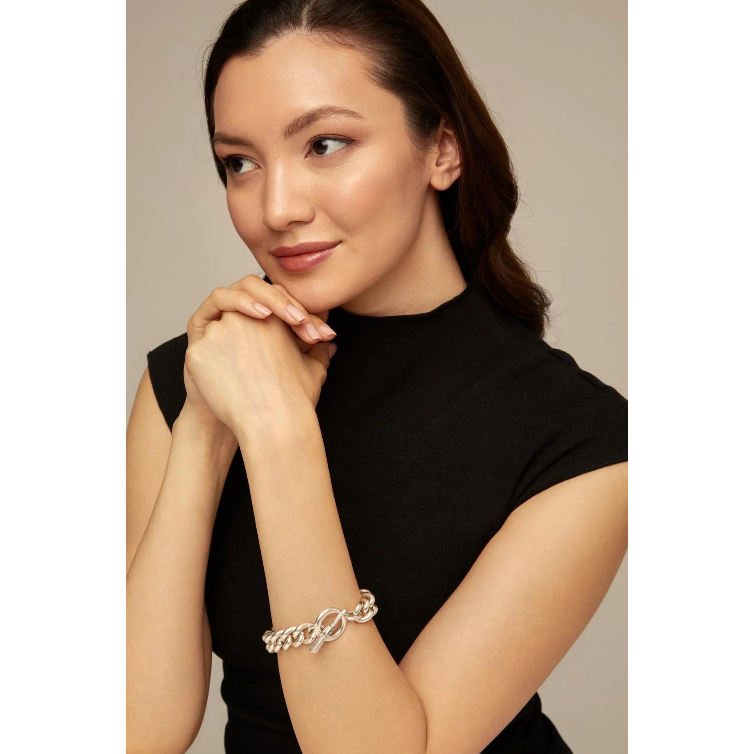 Pulsera Electric PLATEADO L