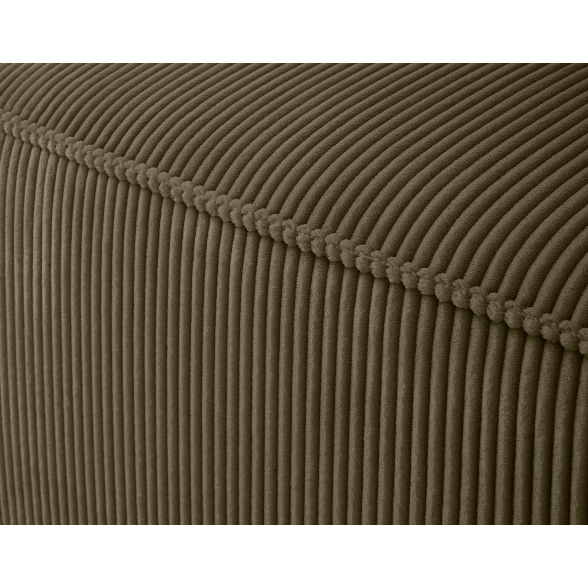 Arty - module d'assise gauche - en velours côtelé - Vert