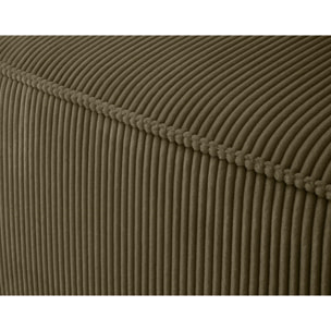 Arty - module d'assise gauche - en velours côtelé - Vert