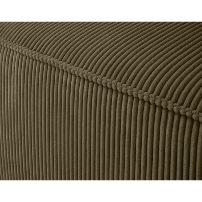 Arty - module d'assise gauche - en velours côtelé - Vert