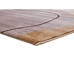 NEW YORK Alfombra con formas orgÃ¡nicas en tonos beige y gris, varias medidas disponibles.