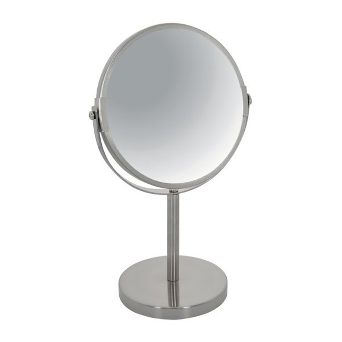 Miroir grossissant sur pied Acier SYDNEY Brossé Spirella