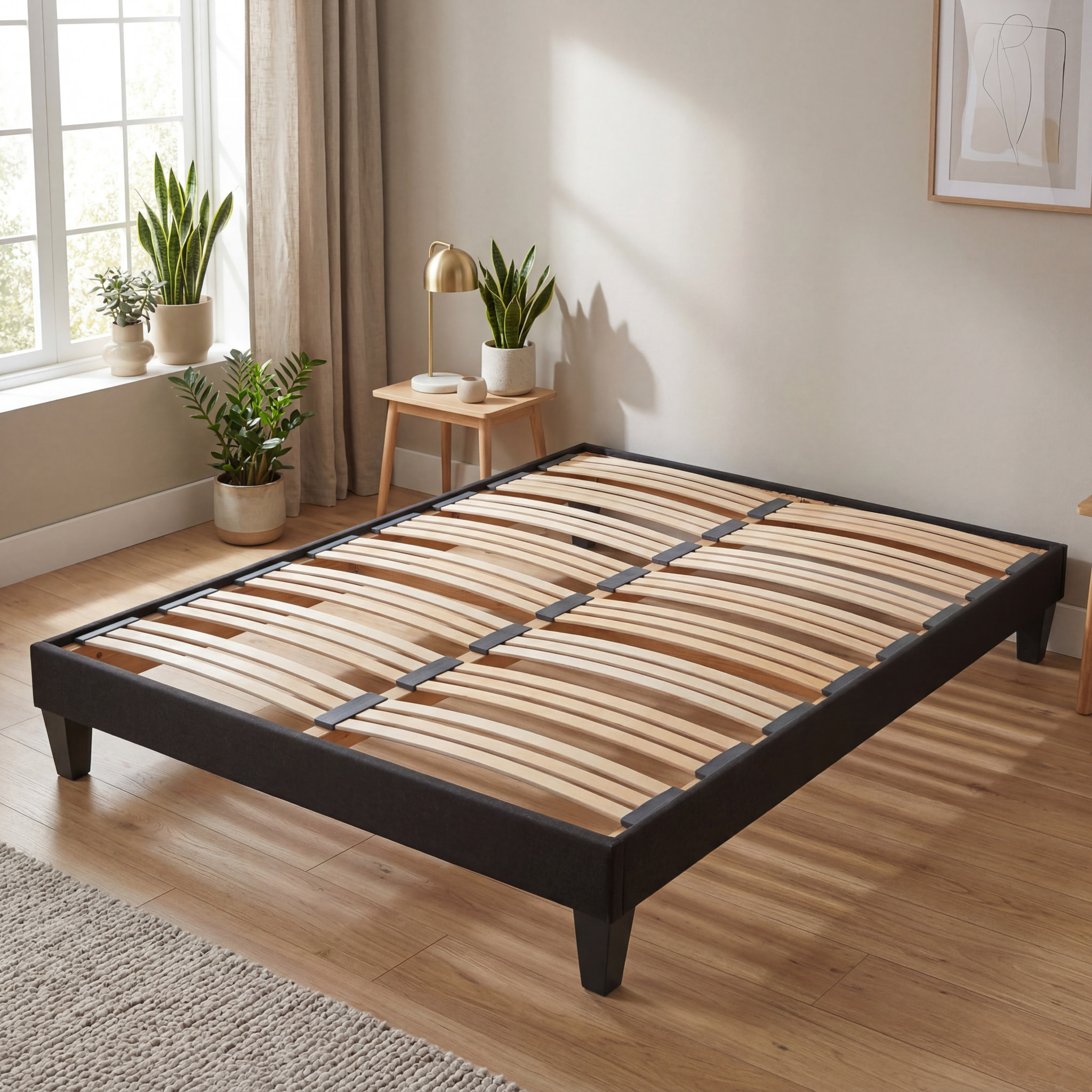 Ensemble Matelas Hybride Bellevue & Sommier KIT15, mémoire de forme et ressorts ensachés, technologie Tri-lattes, soutien ferme
