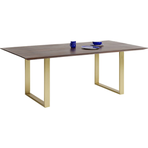 Table Symphony noyer laiton Kare Design