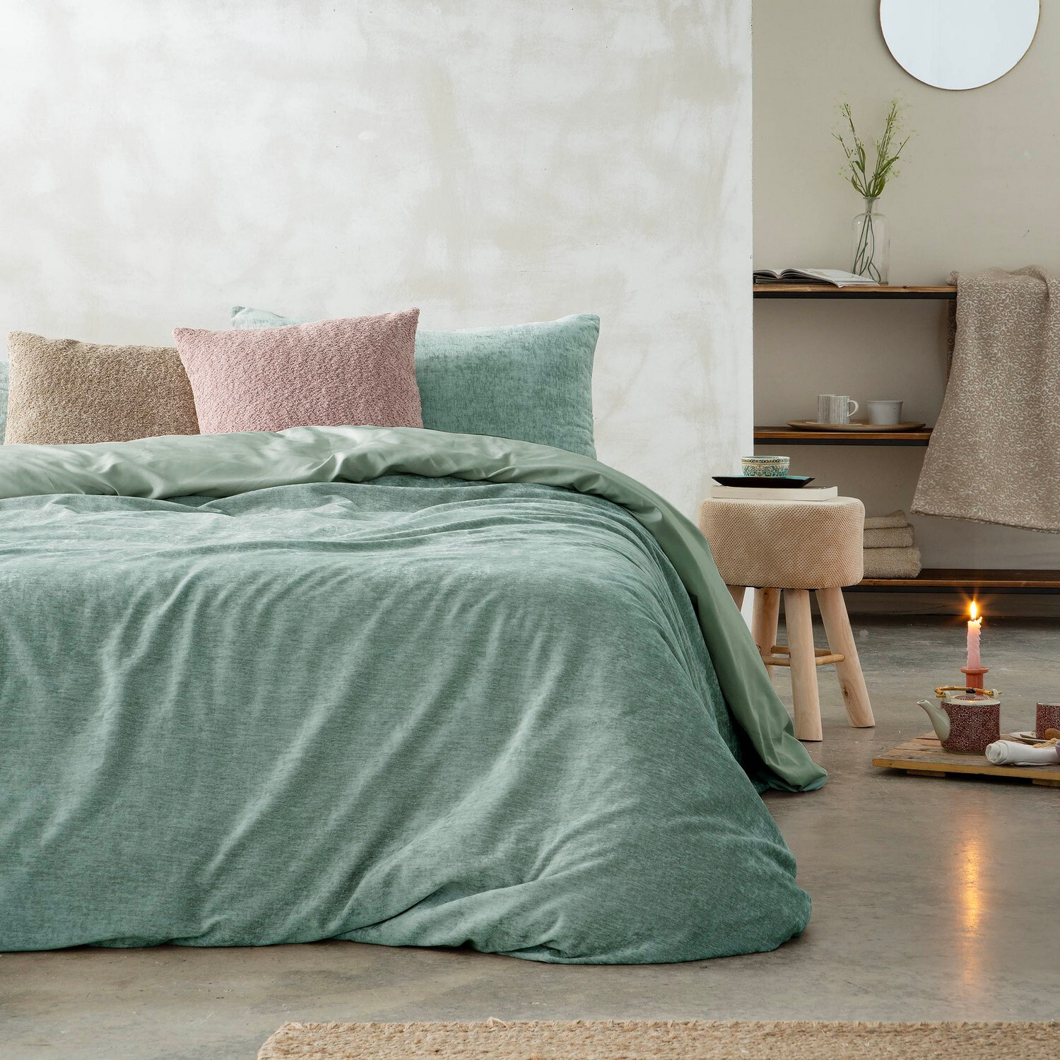 Funda nórdica velvet agua