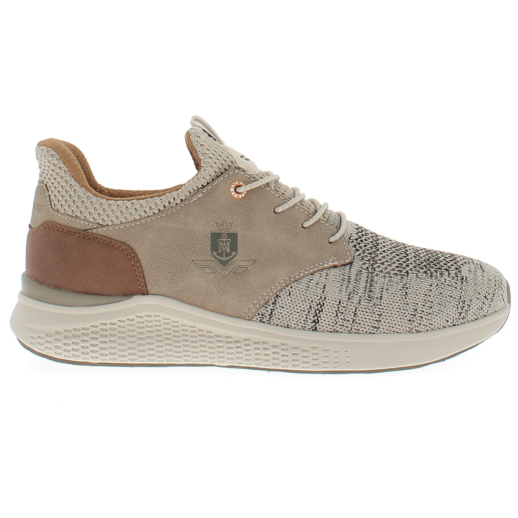Armata di Mare Scarpe Uomo Sneakers Casual Stringate con Soletta Rimovibile in Memory Foam AMU 1N951 Beige