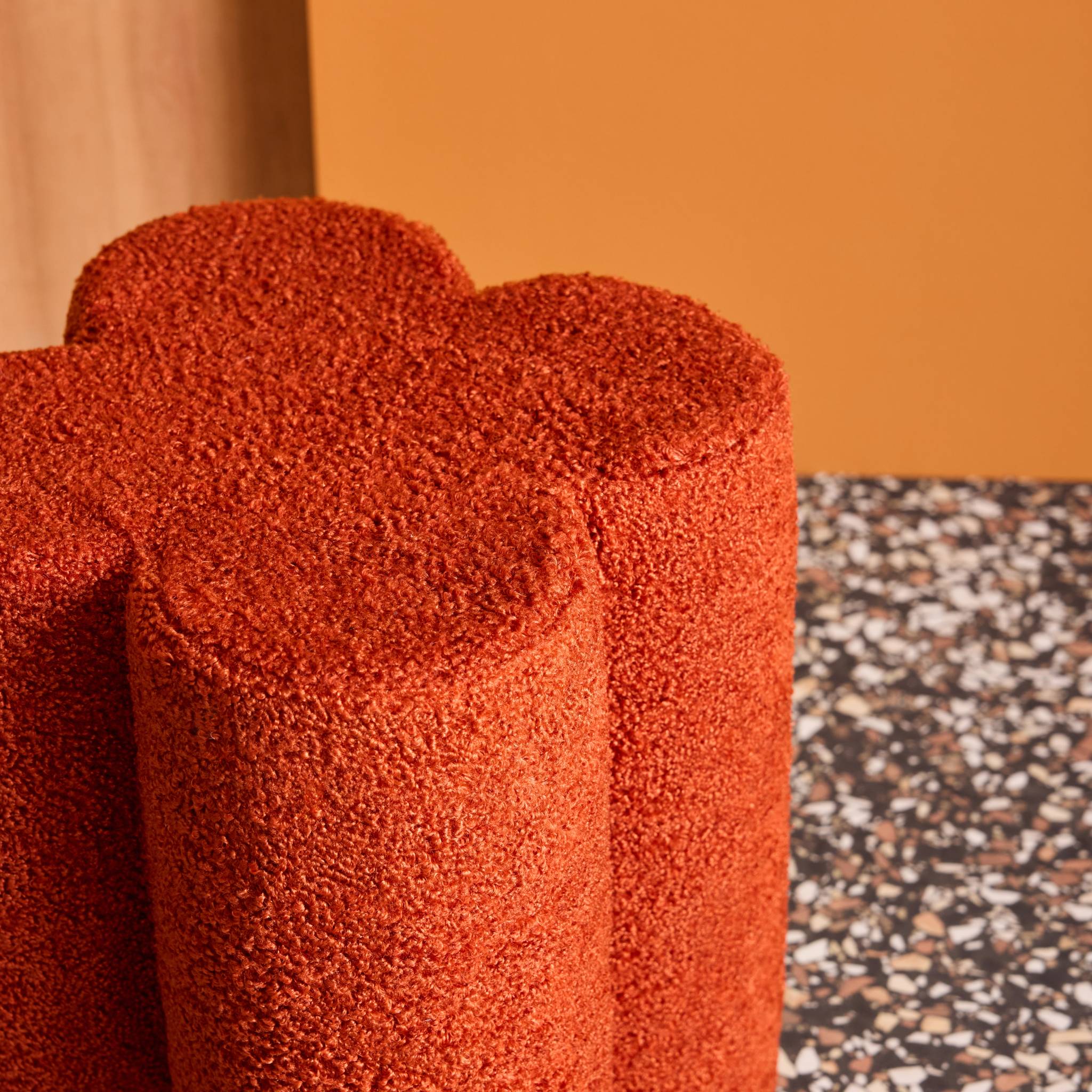 Pouf tabouret trèfle bouclette  CLOVER