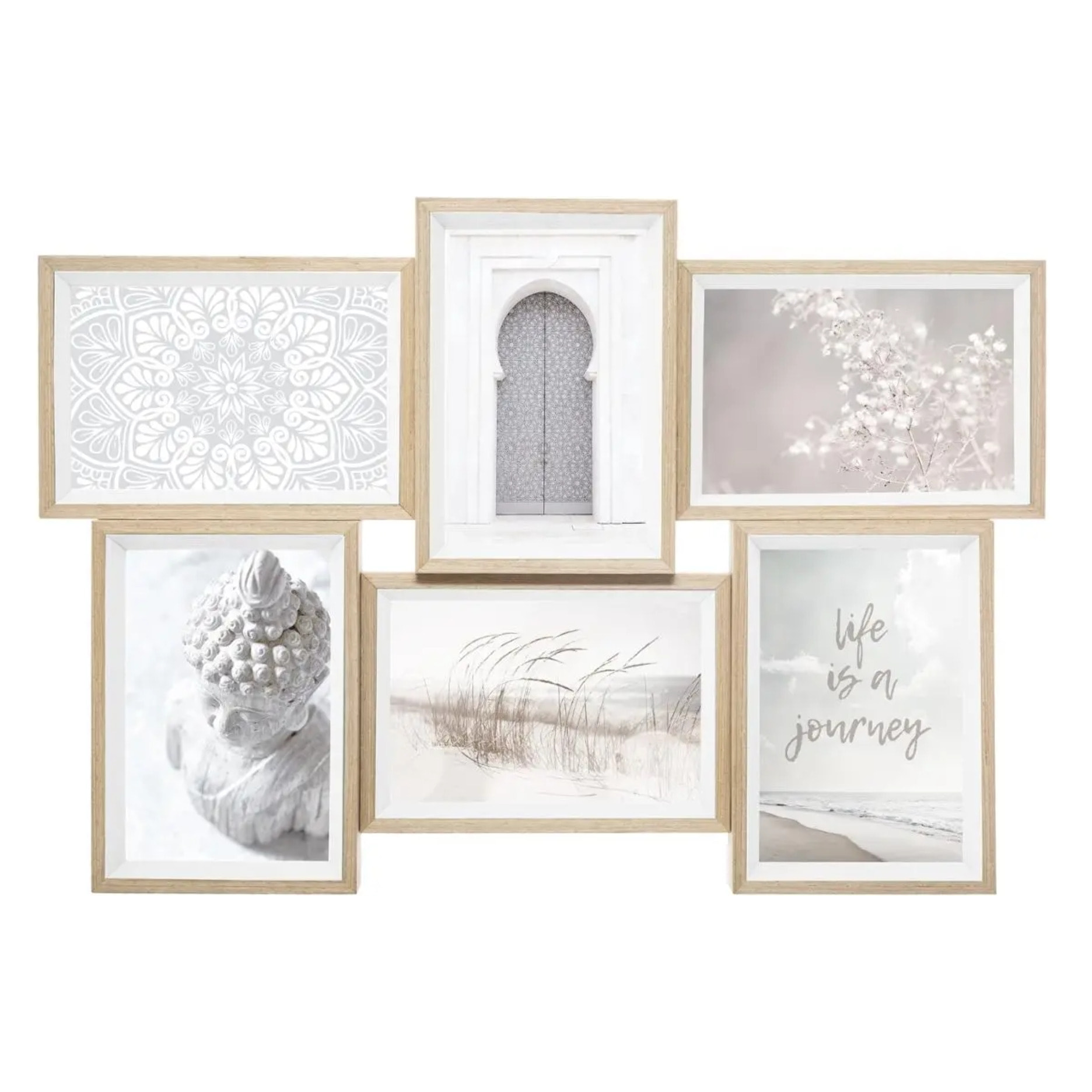 Pêle-mêle "Moly" bois 6 photos