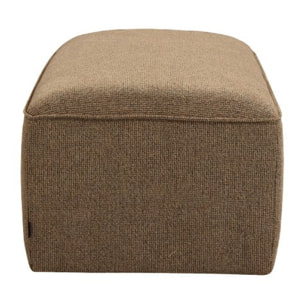 Noor - Pouf pour canapé modulable en tissu : Couleur - Caramel