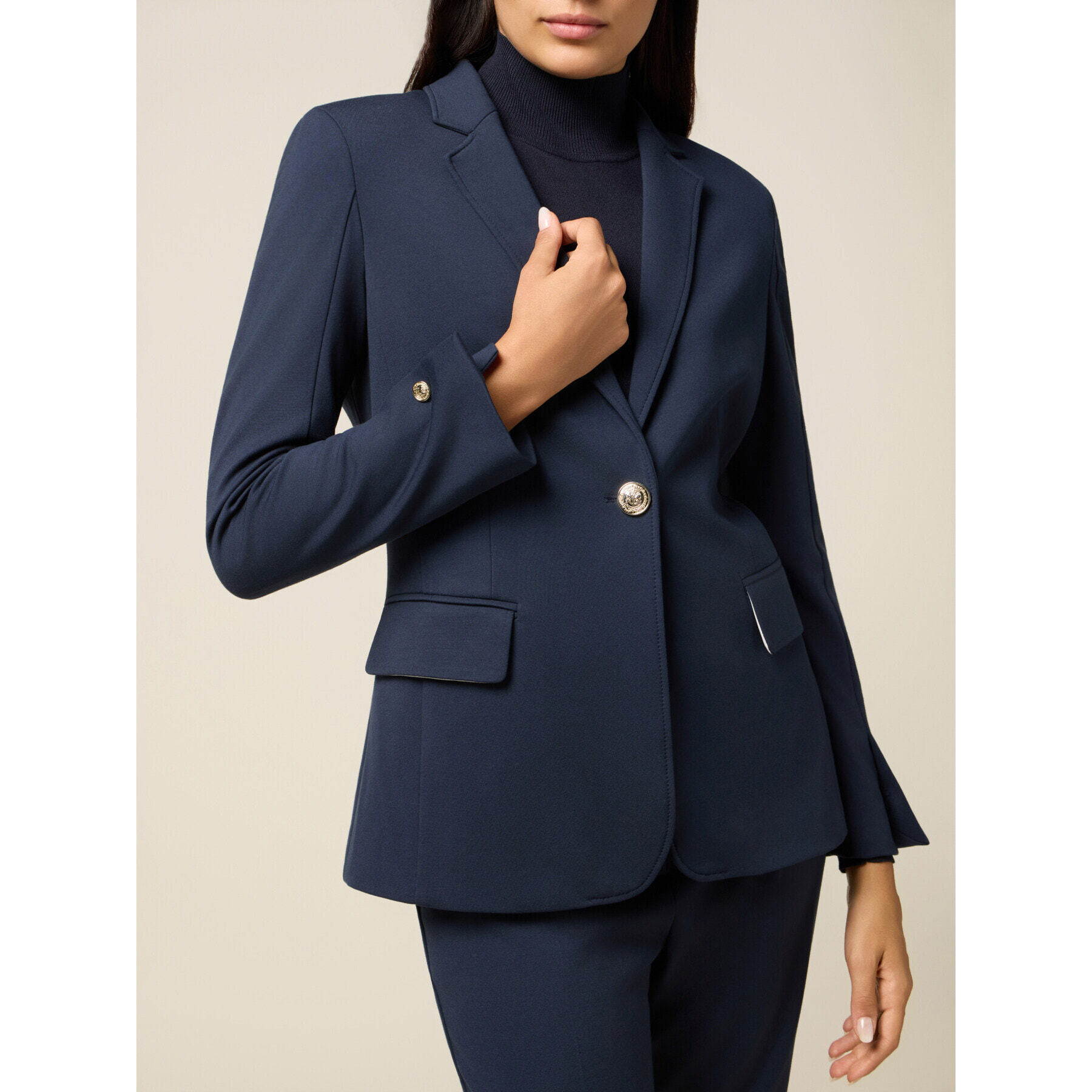 Oltre - Blazer in punto milano - Blu