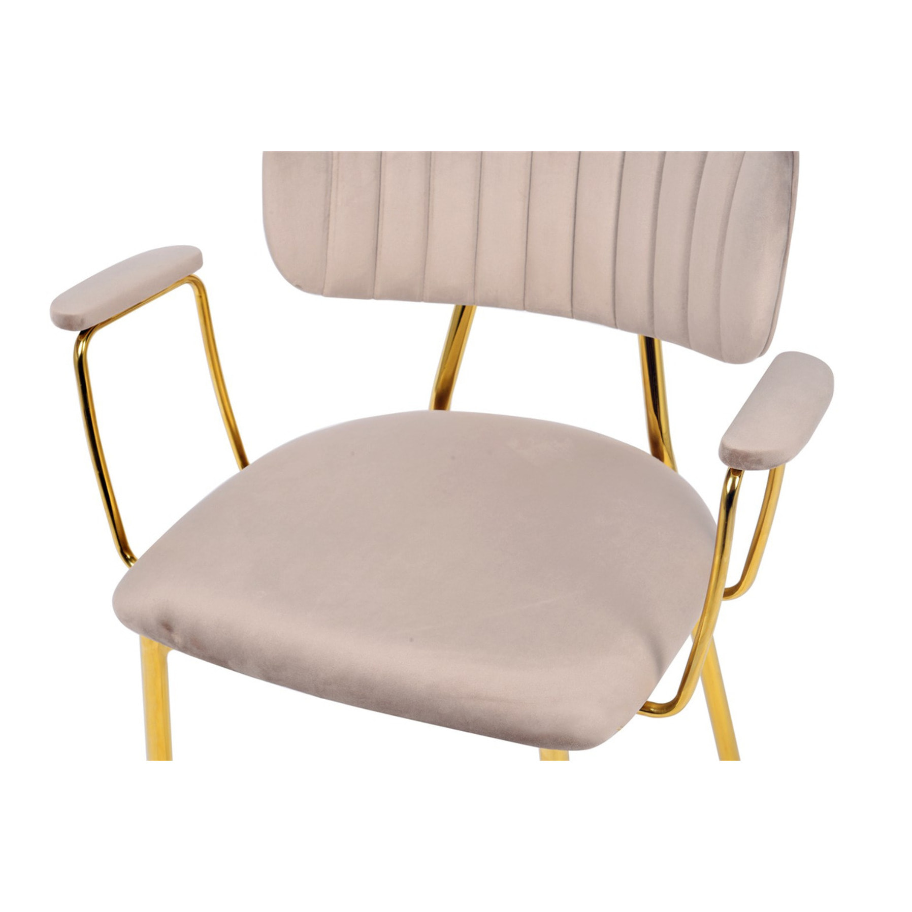 Set di 2 sedie con braccioli Kian 200 in velluto taupe