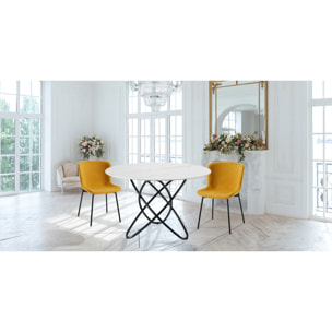 ORESTELUCHETTA Tavolo ROCKFORD WHITE MARBLE