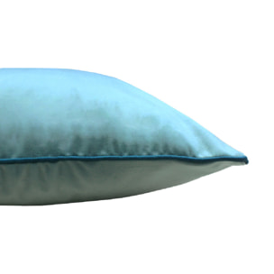 Housse de coussin polyester anti tache uni Velours uni givre-canard