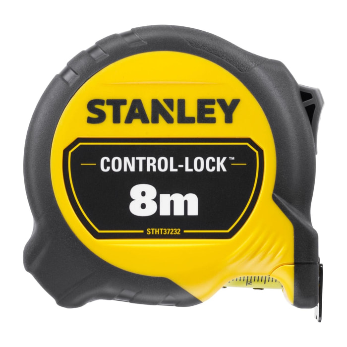 Mesure 8 m x 25 mm Control Lock Double Marquage Magnétique - STANLEY STHT37232-0 - Système Finger Brake - Revêtement Blade Armor