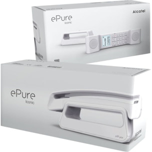 Téléphone sans fil ALCATEL ePure Iconic Blanc