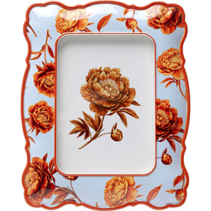 Cadre photo pivoines 21x26cm bleu clair Kare Design